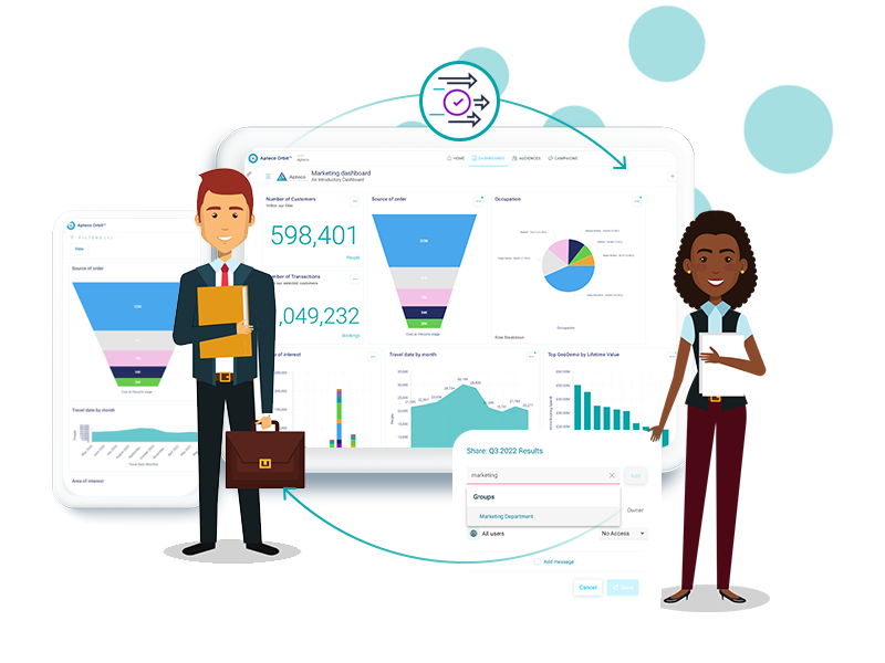 Convenient control of shared dashboards for added security