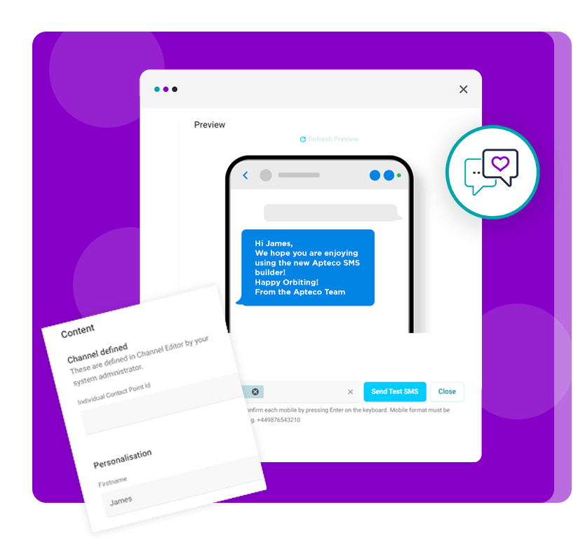 Apteco SMS service