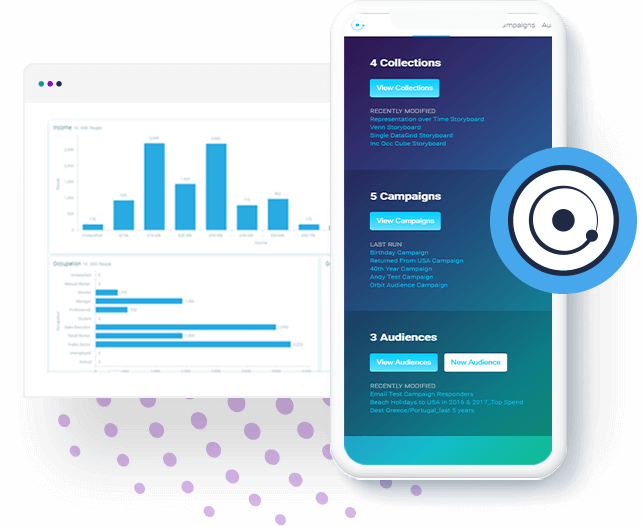 Onze marketing- en analyse functionaliteit begint met de migratie naar het Apteco Orbit™ online platform en is beschikbaar via een webbrowser op meerdere devices. Apteco blijft een private onderneming en financiert zichzelf. Totaal werken er 55 werknemers.